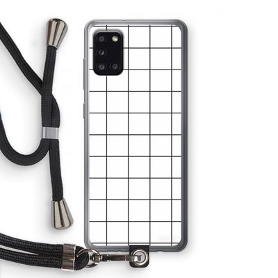 Rooster: Samsung Galaxy A31 Transparant Hoesje met koord