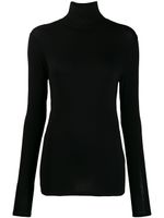 Majestic Filatures turtleneck jersey top - Noir