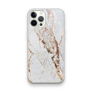 Goud marmer: iPhone 12 Pro Max Transparant Hoesje