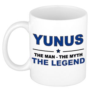 Yunus The man, The myth the legend cadeau koffie mok / thee beker 300 ml