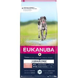 Eukanuba Senior Large met oceaanvis graanvrij hondenvoer 2 x 12 kg