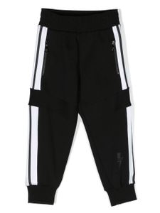 Neil Barrett Kids pantalon de jogging à logo imprimé - Noir