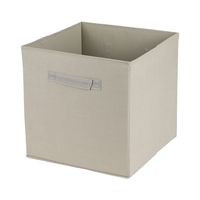 Urban Living Opbergmand/kastmand Square Box - karton/kunststof - 29 liter - naturel - 31 x 31 x 31 cm   -