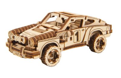 Wooden City modelbouwset racecar Superfast 9,6 cm hout naturel Wooden City modelbouwset racecar Superfast 9,6 cm hout naturel