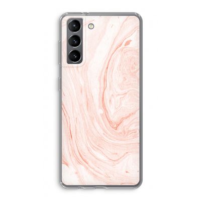 Peach bath: Samsung Galaxy S21 Transparant Hoesje