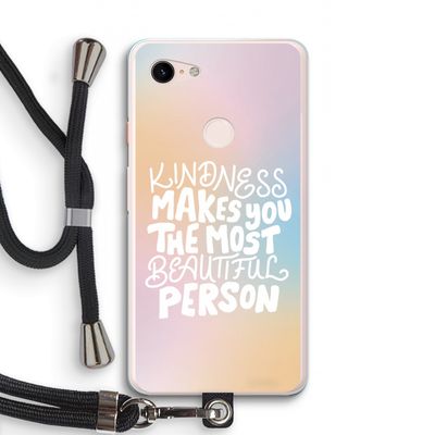 The prettiest: Pixel 3 XL Transparant Hoesje met koord