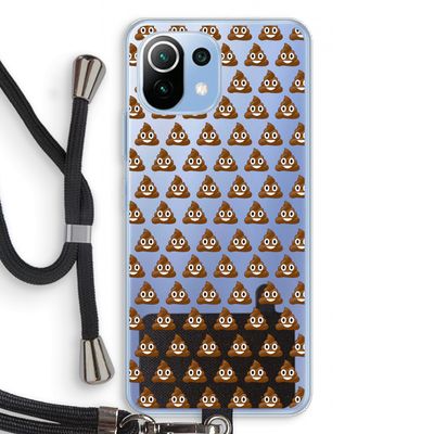 Poop emoji: Xiaomi Mi 11 Lite Transparant Hoesje met koord