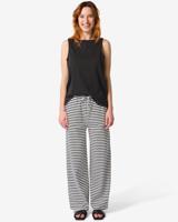 HEMA Damesbroek Noel Wide Leg Strepen Zwart (zwart)
