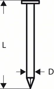 Bosch Accessoires Rondkopstripspijker SN21RK 60G 2,8 mm, 60 mm, verzinkt, glad 4000st - 2608200032