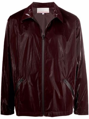 Paria Farzaneh veste légère à effet verni - Rouge