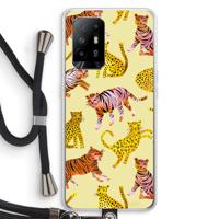 Cute Tigers and Leopards: Oppo A94 5G Transparant Hoesje met koord - thumbnail