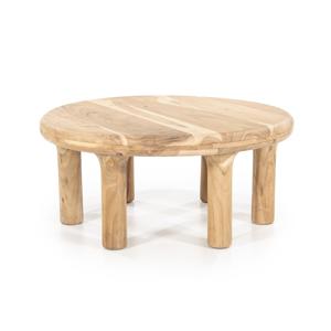 Eleonora Ronde Salontafel Bram Acaciahout, 80cm - Naturel