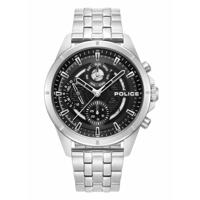 Police PEWJK0004605 Zwart Zilverkleurig Heren horloge
