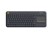 Logitech K400 Plus toetsenbord RF Draadloos QWERTY Nederlands Zwart - thumbnail