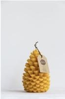 Bijenwaskaars in de vorm van een dennenappel - 1 kaars