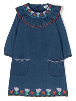 Stella McCartney Kids robe en jean à broderies - Bleu - thumbnail