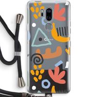 Abstract: LG G7 Thinq Transparant Hoesje met koord Abstract: LG G7 Thinq Transparant Hoesje met koord
