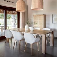 Kave Home Eettafel 'Deyanira' Eiken, 220 x 110cm