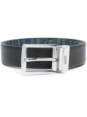 Tommy Hilfiger ceinture en cuir à boucle - Noir