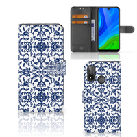 Huawei P Smart 2020 Hoesje Flower Blue