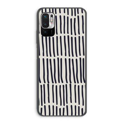 Moroccan stripes: Xiaomi Redmi Note 10 5G Transparant Hoesje