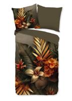 Good Morning Dekbedovertrek "bloemen en bladeren " - Multi - (155x220 cm) - Katoen