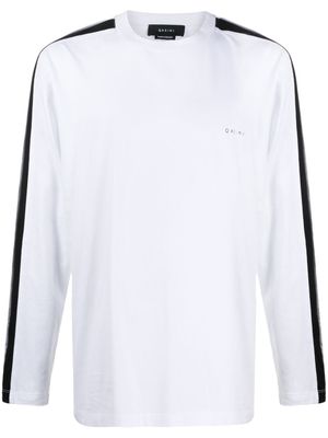 Qasimi sweat à logo imprimé au dos - Blanc