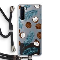 Kokosnoot roze: OnePlus Nord Transparant Hoesje met koord Kokosnoot roze: OnePlus Nord Transparant Hoesje met koord