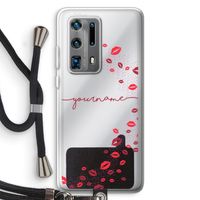 Kusjes: Huawei P40 Pro Plus Transparant Hoesje met koord