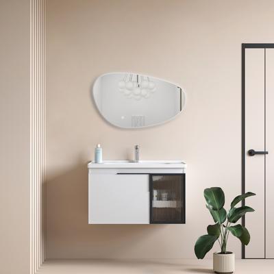 Badkamerspiegel met LED Verlichting en Verwarming 120cm - Afimera Nova - Randloos - Wandspiegel Organische Vorm - Touch Bediening - Dimbaar - Aanpasbare Lichtkleur
