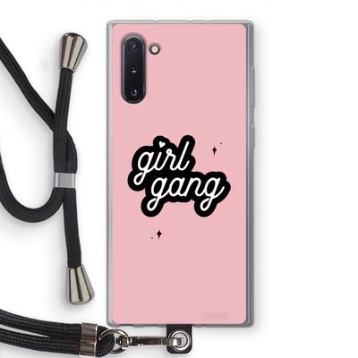 Girl Gang: Samsung Galaxy Note 10 Transparant Hoesje met koord