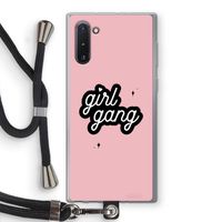 Girl Gang: Samsung Galaxy Note 10 Transparant Hoesje met koord