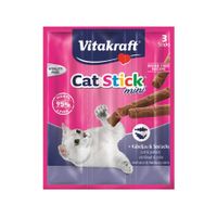 Vitakraft Cat Stick Mini - Kabeljauw & Koolvis - 3 stuks - thumbnail