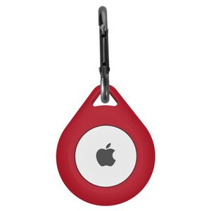 Apple AirTag Silicone Druppel Sleutelhanger - Wijnrood