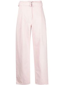 Philosophy Di Lorenzo Serafini pantalon en gabardine de coton à taille ceinturée - Rose