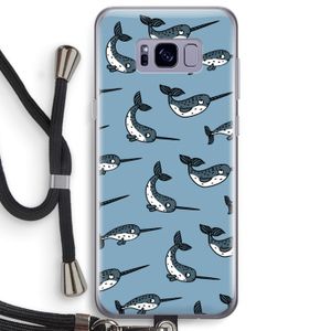 Narwhal: Samsung Galaxy S8 Plus Transparant Hoesje met koord