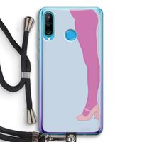 Pink panty: Huawei P30 Lite Transparant Hoesje met koord