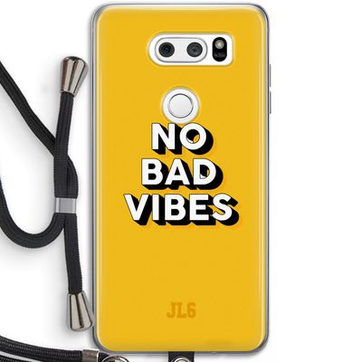 No Bad Vibes: LG V30 Transparant Hoesje met koord