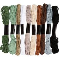 Creativ Company Borduurgaren, dikte 1 mm, natuurlijke kleuren, 10x8 m/ 1 doos