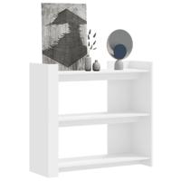 Wandtafel 100x35x90 cm bewerkt hout wit - thumbnail
