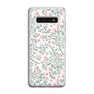 Sierlijke bloemen: Samsung Galaxy S10 4G Transparant Hoesje