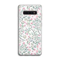 Sierlijke bloemen: Samsung Galaxy S10 4G Transparant Hoesje