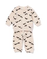 HEMA Takkie newborn kledingset velours lichtgrijs (lichtgrijs)