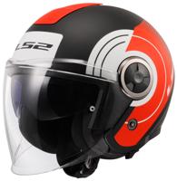 LS2 Helmet of620 classy disko m bl/red/white