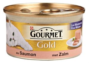 GOURMET GOLD FIJNE MOUSSE ZALM 85 GR