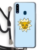 Kleine leeuw: Samsung Galaxy A20s Transparant Hoesje met koord