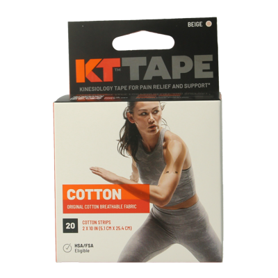 KT Tape Original precut 5 meter beige 20 Stuks KT Tape Original precut 5 meter beige 20 Stuks