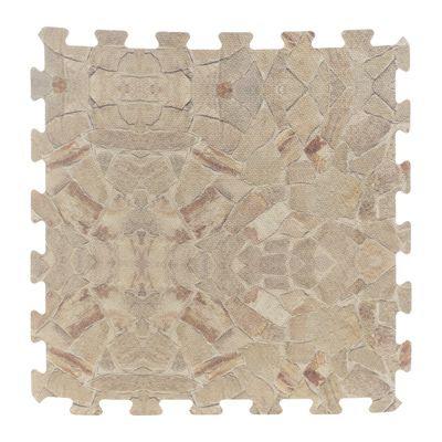 8x stuks Foam puzzelmat zwembadtegels/fitnesstegels steen 50 x 50 cm