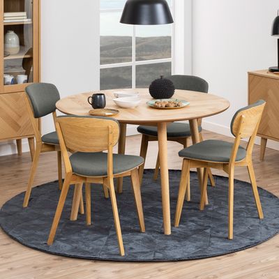 Bendt Ronde Eettafel 'Ebbe' Visgraat, 120cm