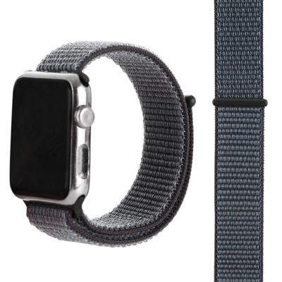 Eenvoudige mode nylon horlogebandje voor Apple Watch serie & 40mm/3 & 2 & 1 38mm met magische stok (Space Grey)